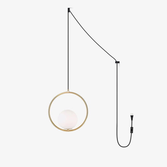 Mila Brass Pendant Swag Light Pendant light