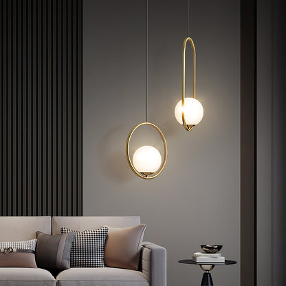 Mila Brass Pendant Swag Light Pendant light
