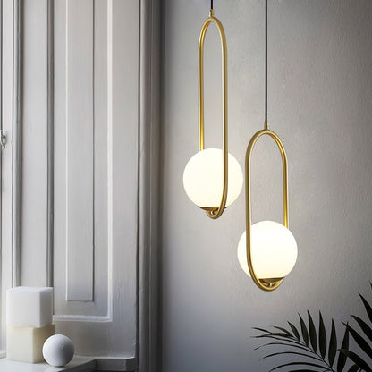 Mila Brass Pendant Swag Light Pendant light