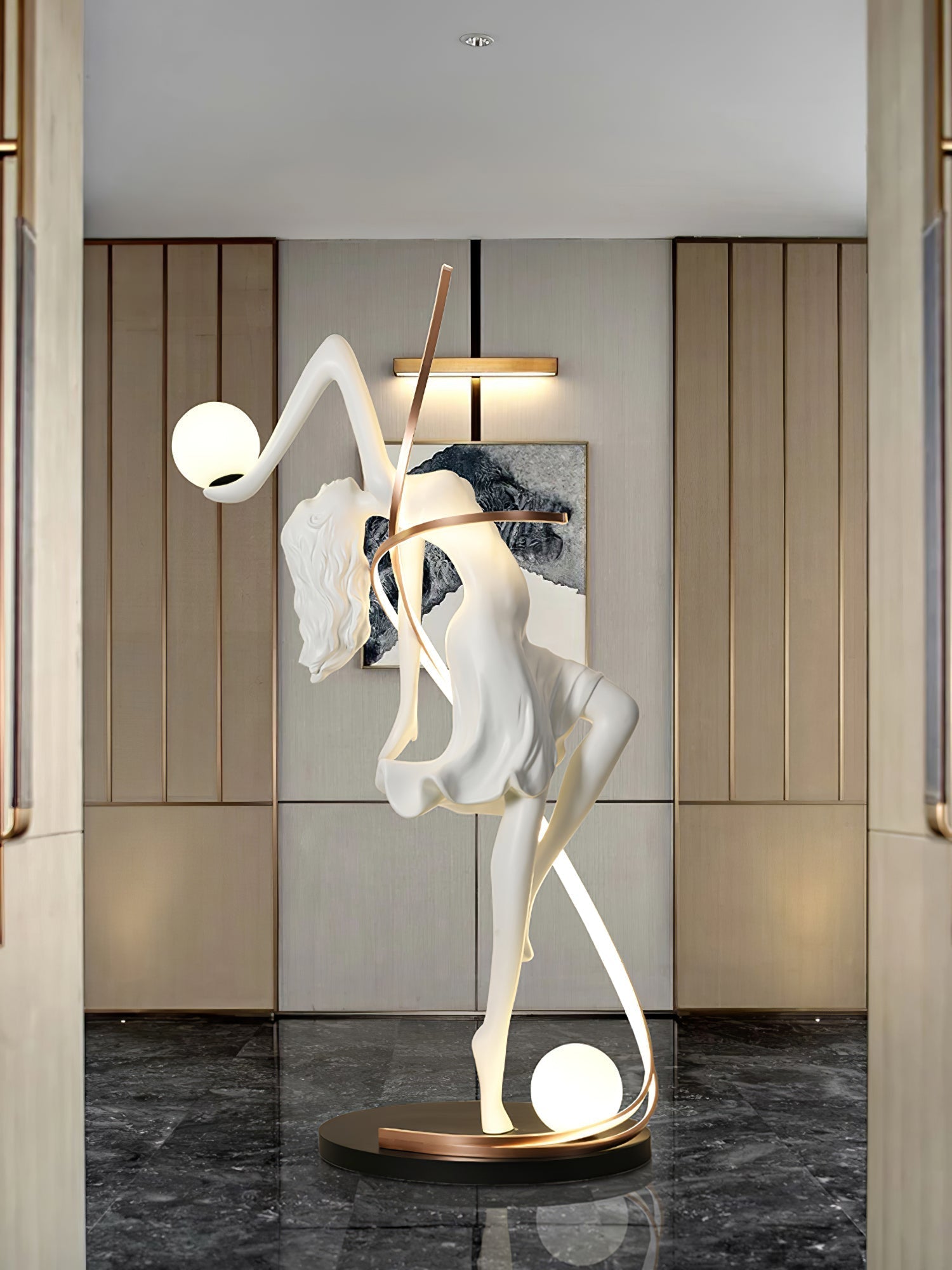Misha Goddess Statue Floor Lamp Floor lamp