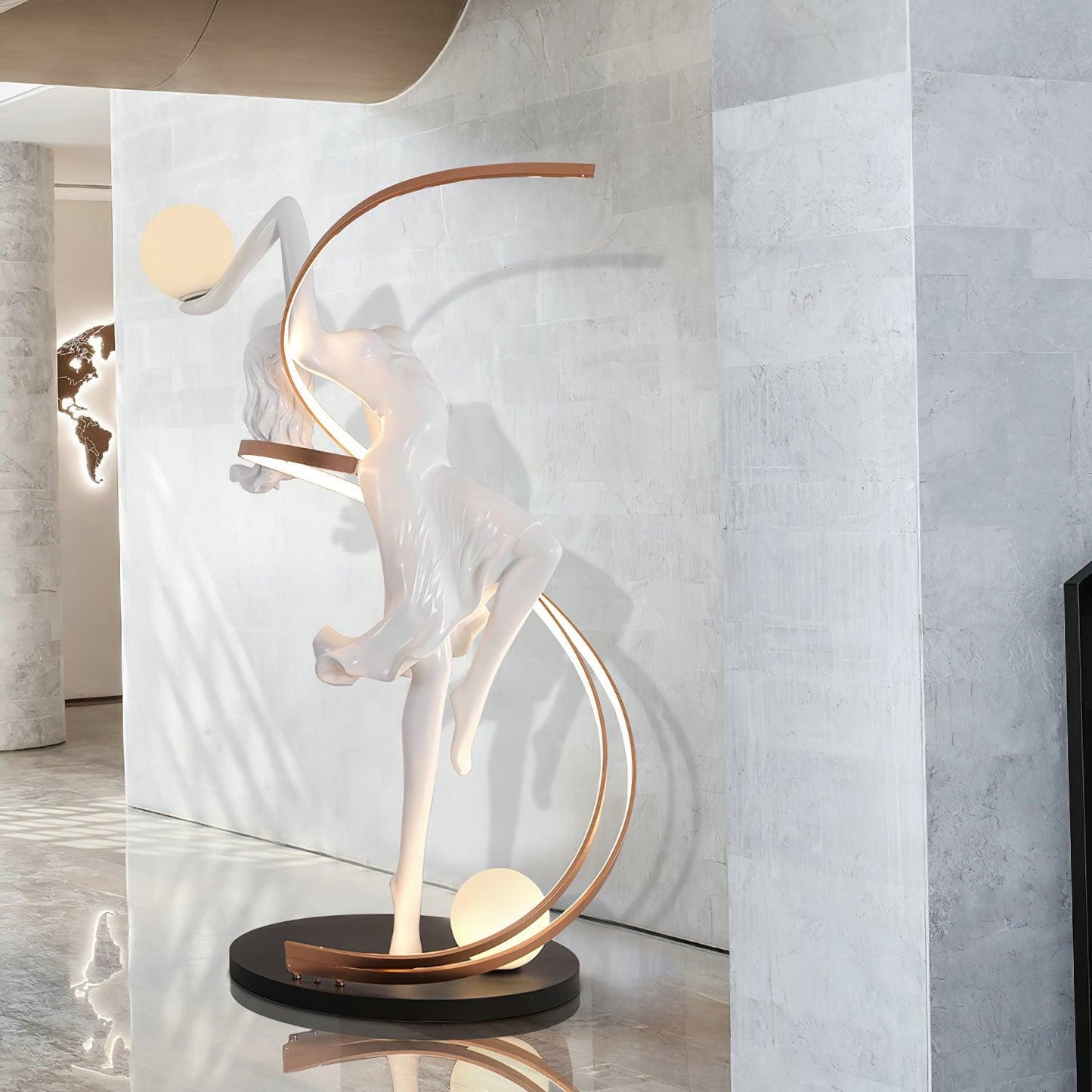 Misha Goddess Statue Floor Lamp Floor lamp