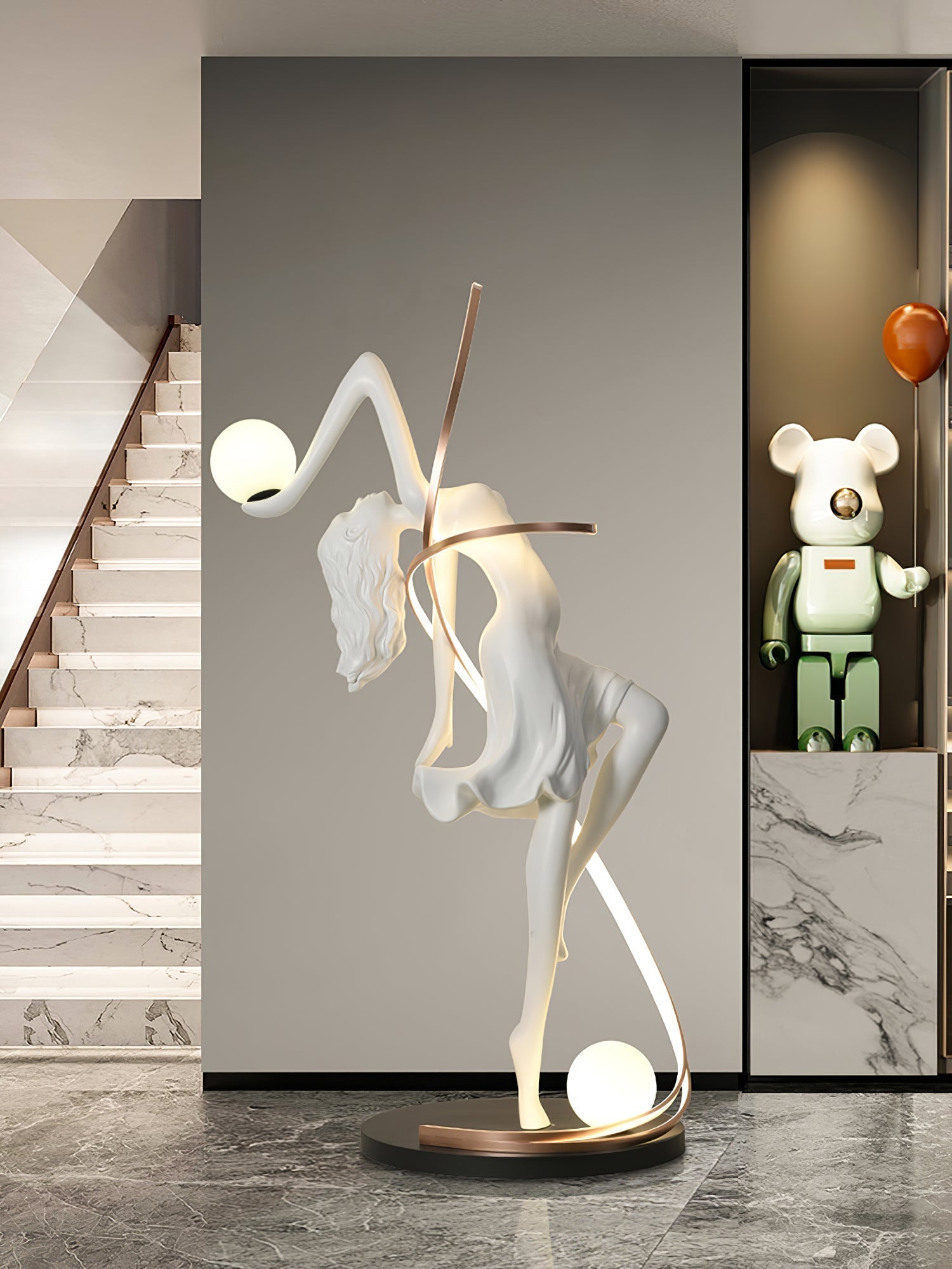 Misha Goddess Statue Floor Lamp Floor lamp