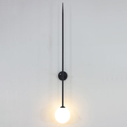 Mobile Wall Lamp Mini Size: ∅ 3.9″ x H 19.7″ / Black 1001 Wall lamp