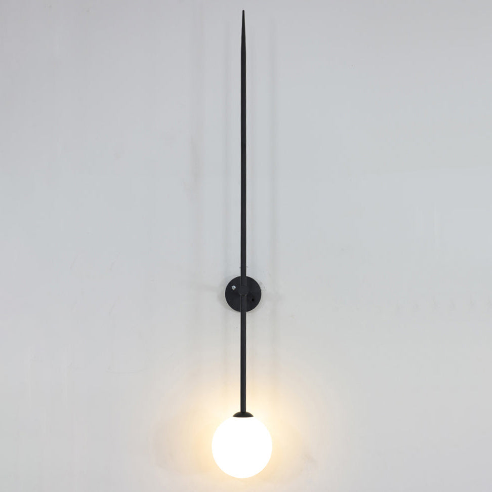 Mobile Wall Lamp Large Size: ∅ 5.9″ x H 59.1″ / Black 1001 Wall lamp