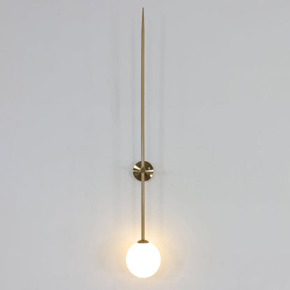 Mobile Wall Lamp Mini Size: ∅ 3.9″ x H 19.7″ / Gold 1001 Wall lamp