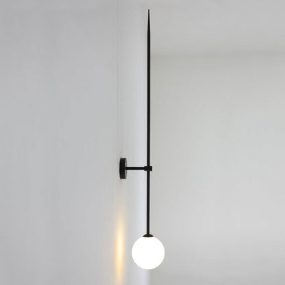 Mobile Wall Lamp Small Size: ∅ 4.7″ x H 29.5″ / Black 1001 Wall lamp