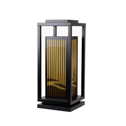 Square Cage Outdoor Light ∅ 9.8″ x H 23.6″ / Dia 25cm x H 60cm / Black Table lamp