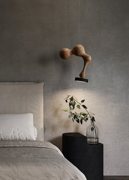 Molecule Wooden Pendant Light