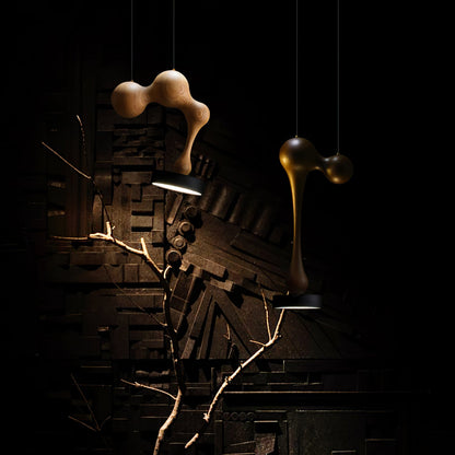 Molecule Wooden Pendant Light