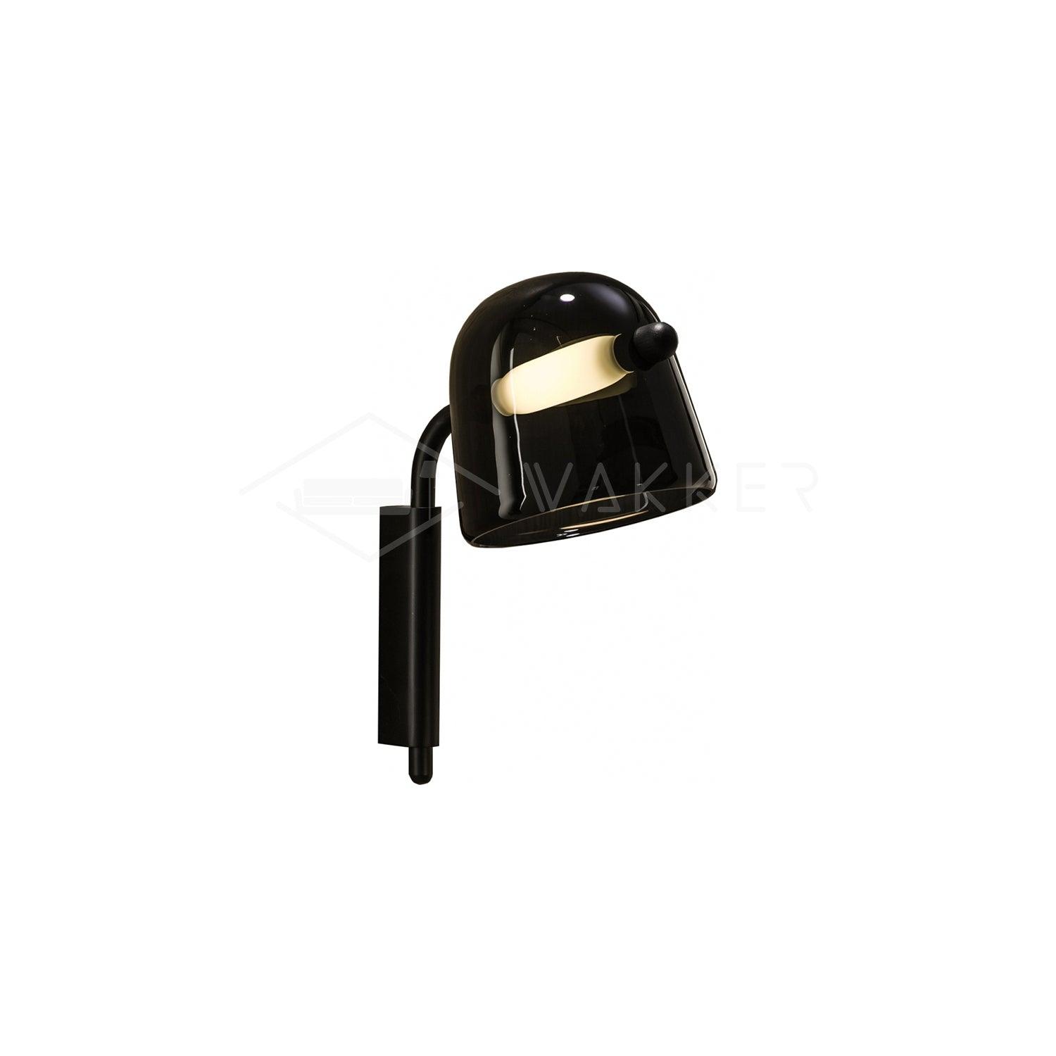 Mona Wall Lamp ∅ 7.9″ x H 13.8″ / Dia 20cm x H 35cm / Black / Cold white Wall lamp