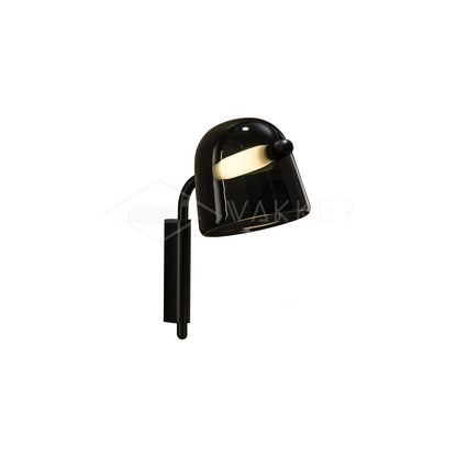 Mona Wall Lamp ∅ 7.9″ x H 13.8″ / Dia 20cm x H 35cm / Black / Cold white Wall lamp