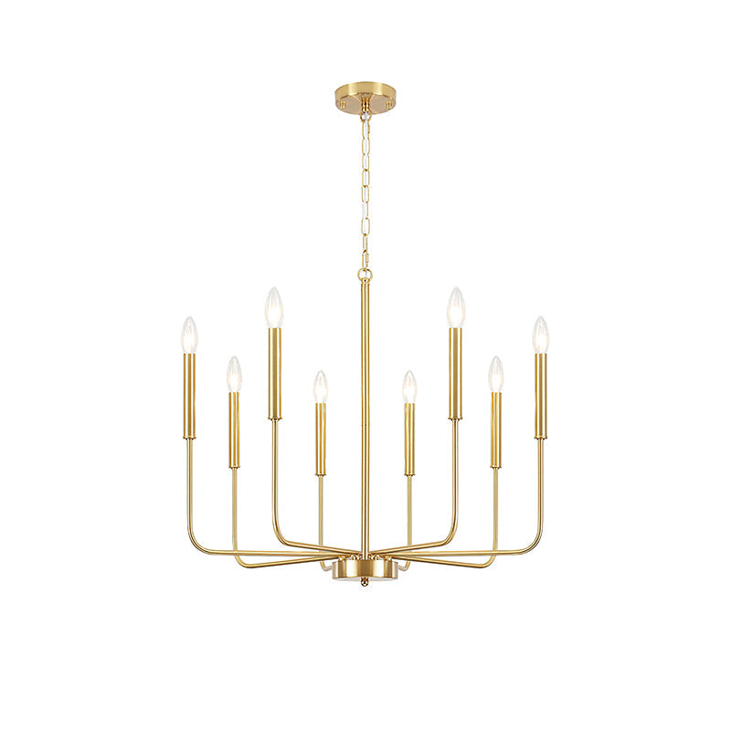Monroe Chandelier 8 Heads ∅ 30.7″ x H 19.7″/ Dia 78cm x H 50cm / Brass Chandelier