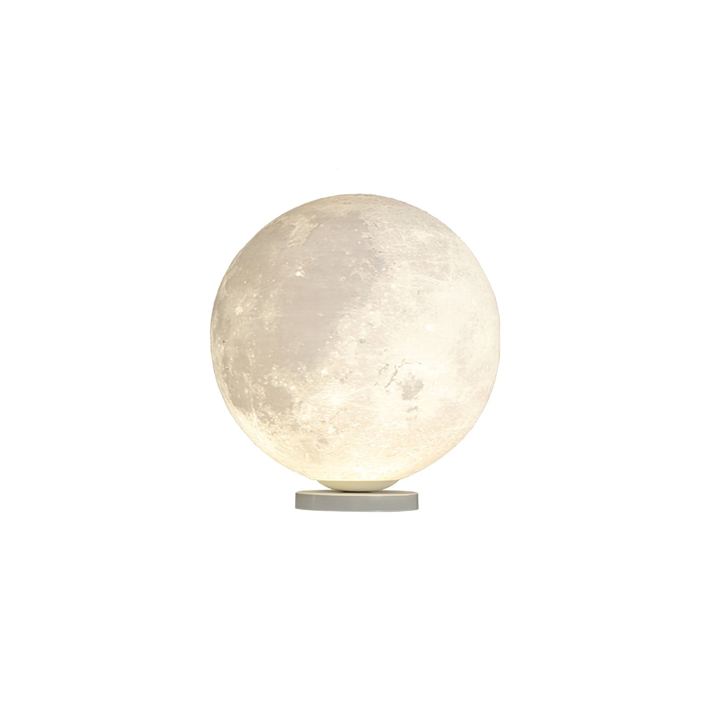 Moon Table Lamp ∅ 9.8″ x H 9.8″ / White & Warm Light / US Plug Table lamp