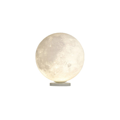 Moon Table Lamp ∅ 9.8″ x H 9.8″ / White & Warm Light / US Plug Table lamp
