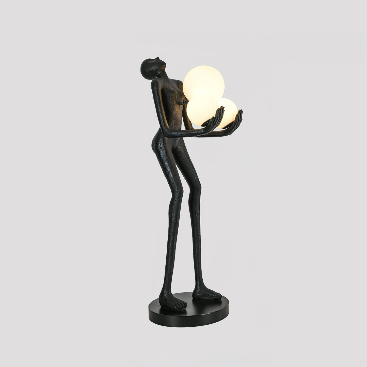 Moonlit Guardian Floor Lamp ∅ 17.7″ x H 47.2″ / Dia 45cm x H 120cm / Black & White / US Plug Floor lamp