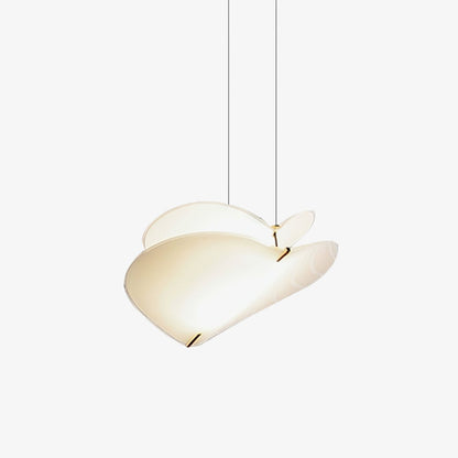 Moth Pendant Lamp ∅ 18.9″ x H 13.8″ / Dia 48cm x H 35cm / Gold & White Pendant light