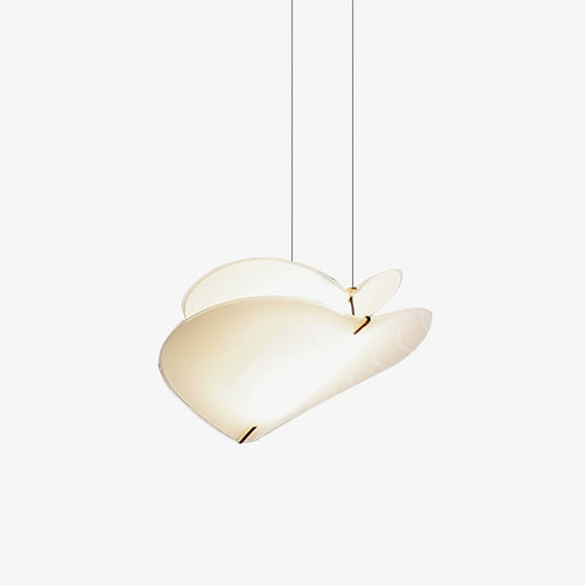 Moth Pendant Lamp ∅ 18.9″ x H 13.8″ / Dia 48cm x H 35cm / Gold & White Pendant light