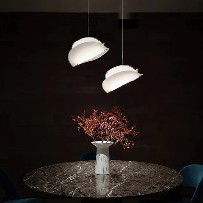 Moth Pendant Lamp ∅ 18.9″ x H 13.8″ / Dia 48cm x H 35cm / Gold & White Pendant light
