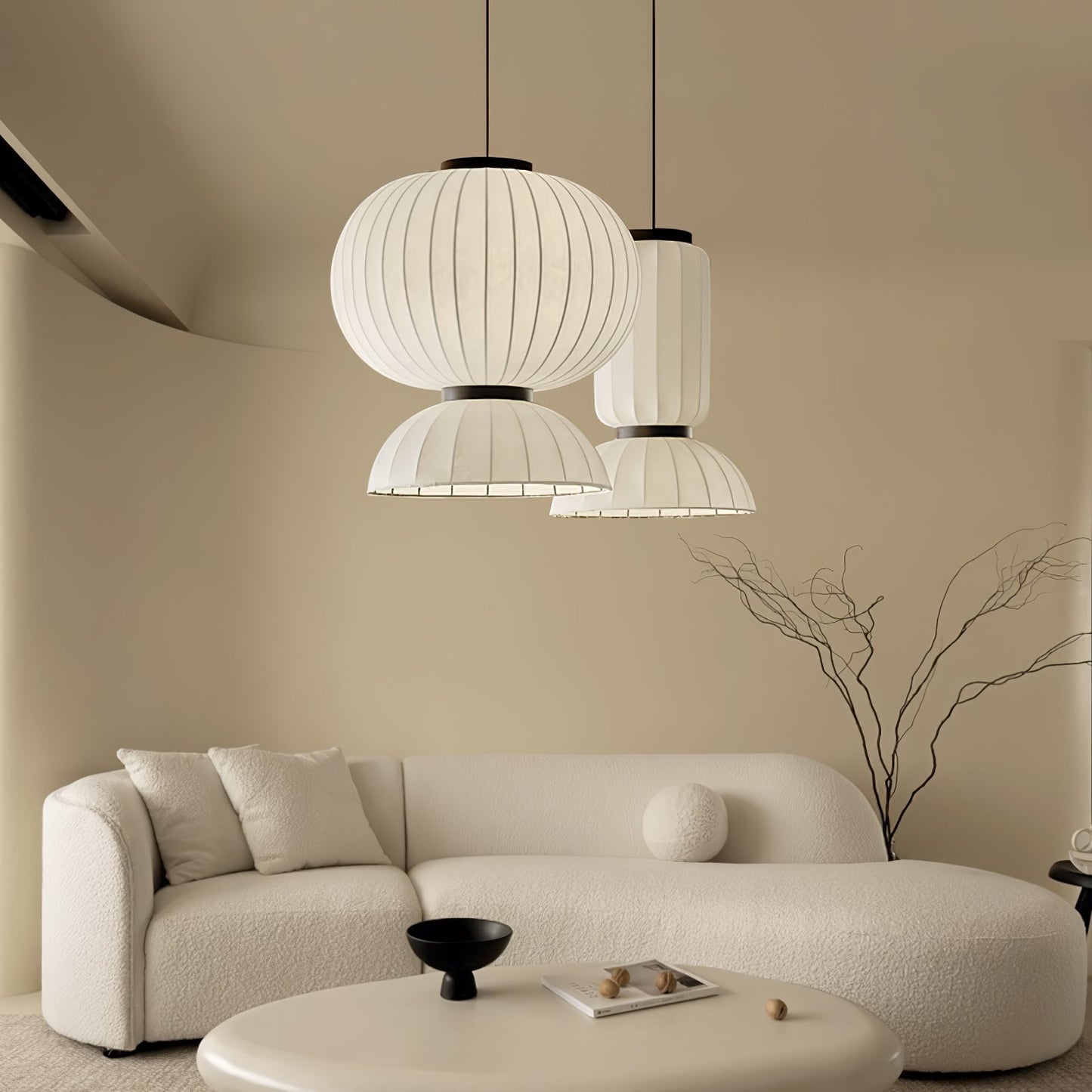 Mulberry Silk Formakami Pendant Light Pendant light