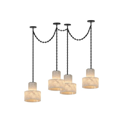 Multi-Tier Chain Drum Pendant Lamp