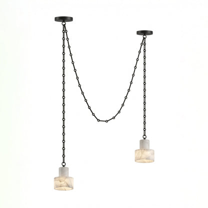 Multi-Tier Chain Drum Pendant Lamp