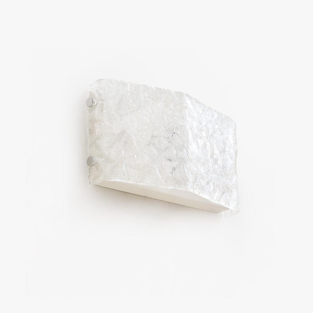 Murano Glass Wall Light Dia 28cm x H 16cm / ∅ 11″ x H 6.3″ / White / Warm Light Wall lamp