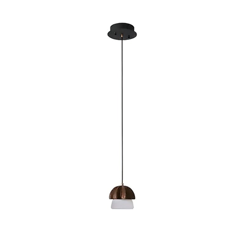 Mushroom Cluster Chandelier 1 Head: ∅ 4.7’’ x H 5.1’’ / Walnut Color / Warm Light Chandelier
