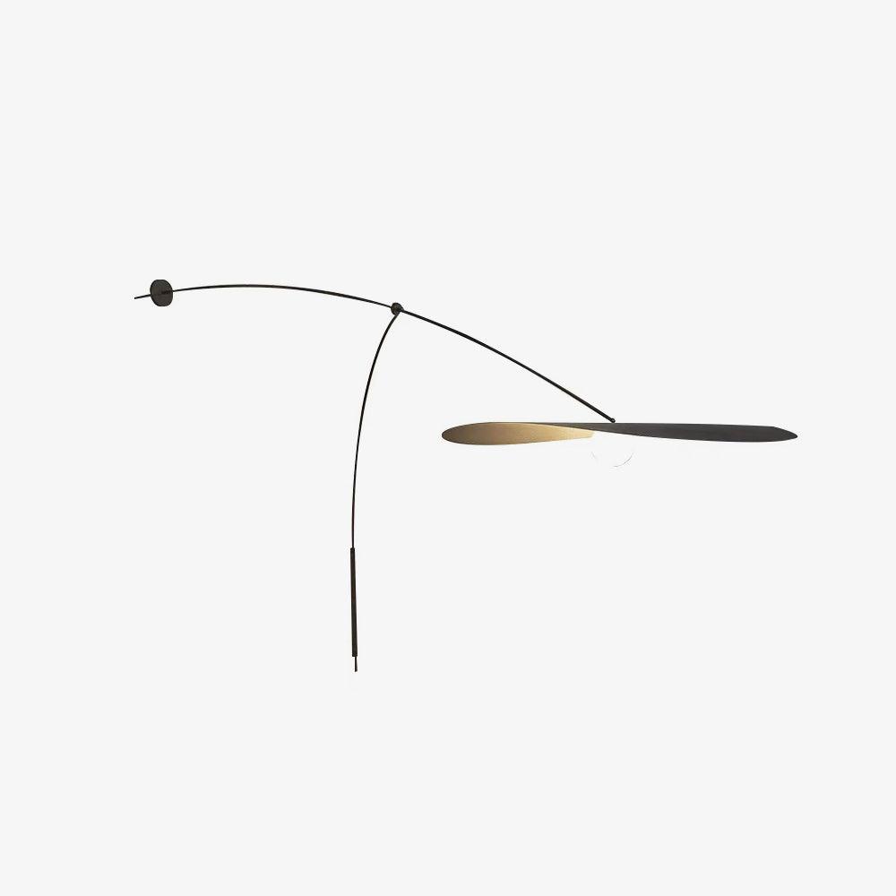 Myrna Wall Light ∅ 55.1″ x H 35.4″ / Dia 140cm x H 90cm / Black / US Plug Wall lamp