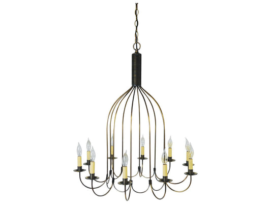 Northeast Lantern 10-Light Chandelier Candelabra Style