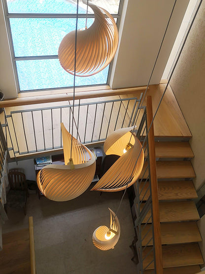Nautilus Shell Pendant Light