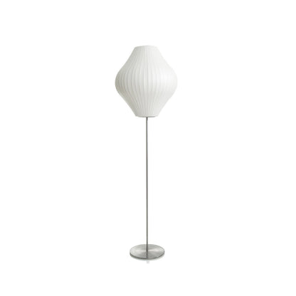 Nelson Floor Lamp Model B Small: ∅ 13″ x H 52.5″ / Chrome & White / US Plug 1001 Floor lamp