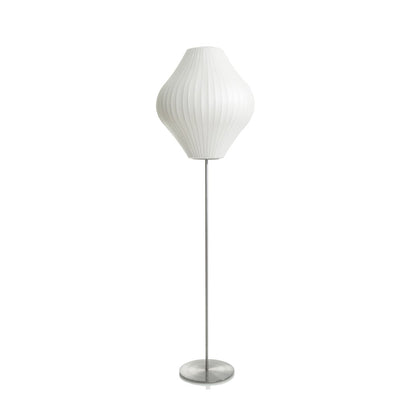 Nelson Floor Lamp Model B Mediun: ∅ 17″ x H 57.5″ / Chrome & White / US Plug 1001 Floor lamp