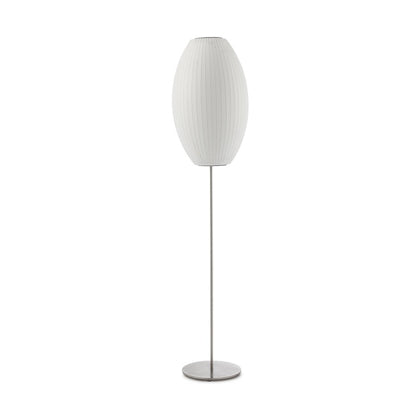Nelson Floor Lamp Model A Mediun: ∅ 13″ x H 57.5″ / Chrome & White / US Plug 1001 Floor lamp