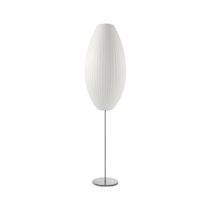 Nelson Floor Lamp Model A Large: ∅ 15″ x H 61.5″ / Chrome & White / US Plug 1001 Floor lamp