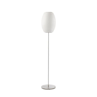 Nelson Floor Lamp Model A Small: ∅ 10.5″ x H 52.5″ / Chrome & White / US Plug 1001 Floor lamp