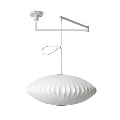 Nelson Swing Arm Pendant Lamp Model A ∅ 27.6″ x H 11.4″ / Dia 70cm x H 29cm / White 1001 Pendant light