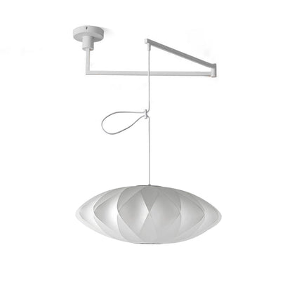 Nelson Swing Arm Pendant Lamp Model B ∅ 15.7″ x H 8.7″ / Dia 40cm x H 22cm / White 1001 Pendant light