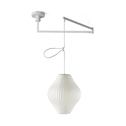 Nelson Swing Arm Pendant Lamp Model C ∅ 11.8″ x H 11.8″ / Dia 30cm x H 30cm / White 1001 Pendant light