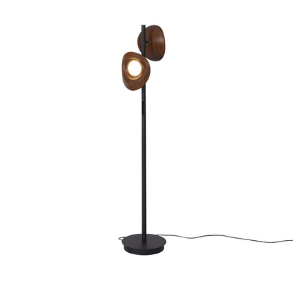 Nest Floor Lamp ∅ 11.8″ x H 59″ / Walnut Color / US Plug Floor lamp