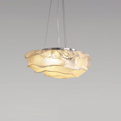Opulent Cloud Pendant Light ∅ 15.7″ x H 8.2″ / Dia 40cm x H 21cm / Stainless Steel & White Pendant light