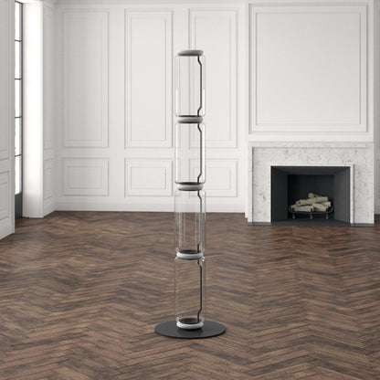 Bamboo Glass Floor Lamp Floor lamp