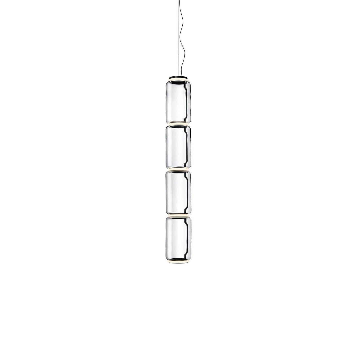 Cylindrical LED Pendant Light ∅ 7.1″ x H 50.4″ / Dia 18cm x H 128cm / Warm Light 1001 Pendant light