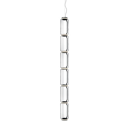 Cylindrical LED Pendant Light ∅ 7.1″ x H 75.6″ / Dia 18cm x H 192cm / Warm Light 1001 Pendant light