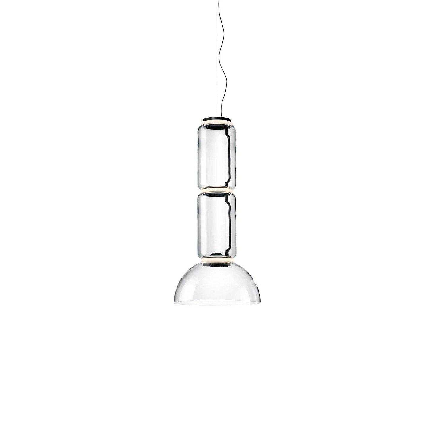 Cylindrical LED Pendant Light ∅ 15.8″ x H 33.5″ / Dia 40cm x H 85cm / Warm Light 1001 Pendant light