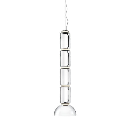 Cylindrical LED Pendant Light ∅ 15.8″ x H 58.7″ / Dia 40cm x H 149cm / Warm Light 1001 Pendant light