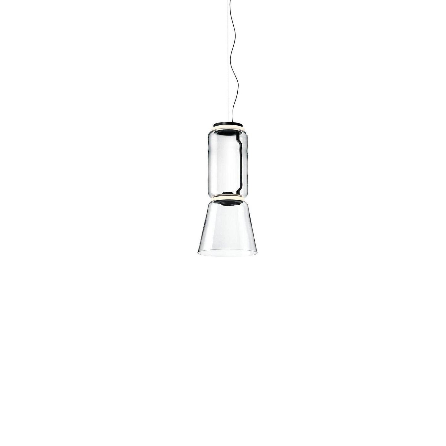 Cylindrical LED Pendant Light ∅ 10.2″ x H 22.4″ / Dia 26cm x H 57cm / Warm Light 1001 Pendant light