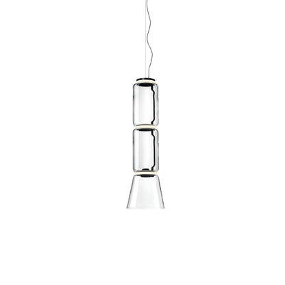 Cylindrical LED Pendant Light ∅ 10.2″ x H 35.0″ / Dia 26cm x H 89cm / Warm Light 1001 Pendant light