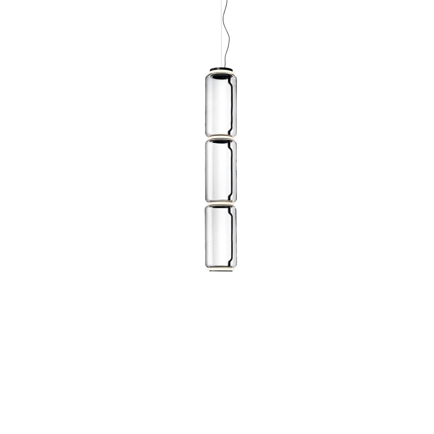 Cylindrical LED Pendant Light ∅ 7.1″ x H 37.8″ / Dia 18cm x H 96cm / Warm Light 1001 Pendant light