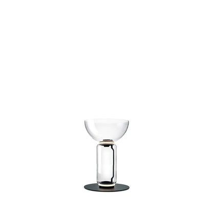 Bamboo Glass Floor Lamp ∅ 15.7″ x H 21.7″ / Dia 40cm x H 55cm / Clear + Black / US Plug Floor lamp
