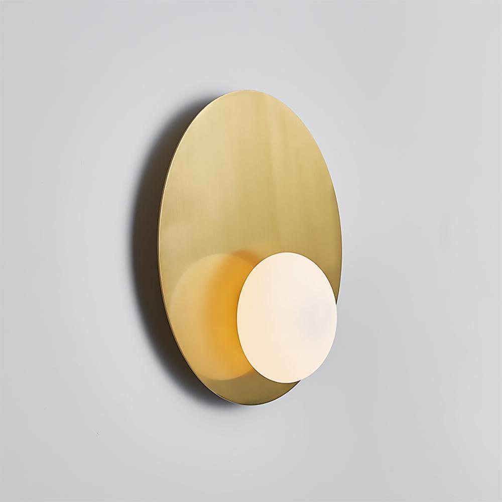 Nodes Angled Wall Sconce ∅ 13.4″ x H 13.4″ / Dia 34cm x H 34cm / Gold / Warm White Wall lamp
